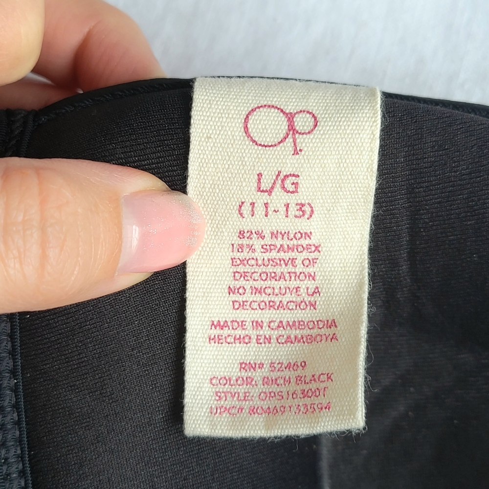 Push up OP Bikini Top Triangle Halter Black L - Picture 3 of 4